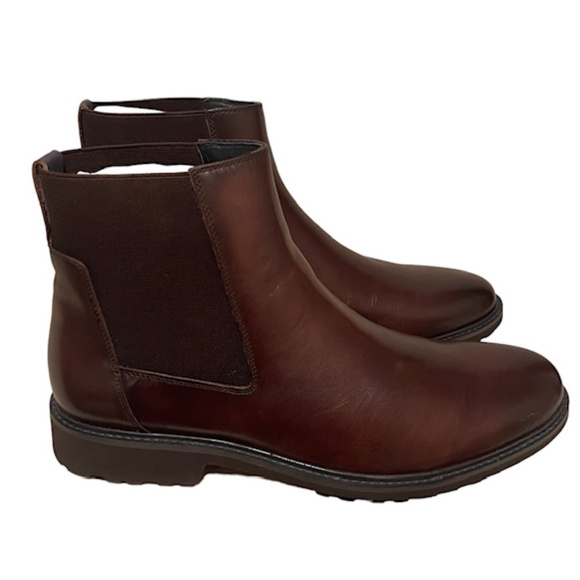 Zanzara Riviere ZZB1152 Mens Brown Leather Slip On Chelsea Boots NEW IN BOX - Picture 1 of 13